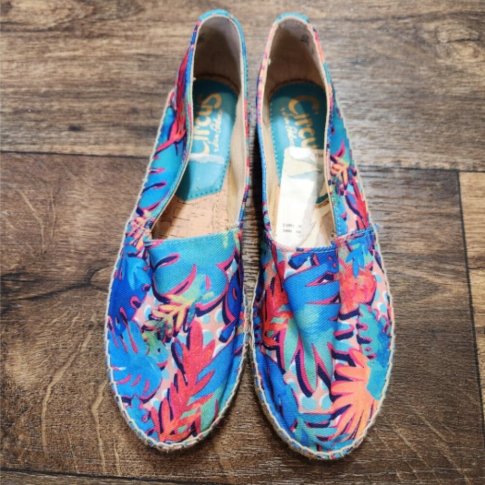 Circus by Sam Edelman Laila Tropical Colorful Espadrille Slip On Flats